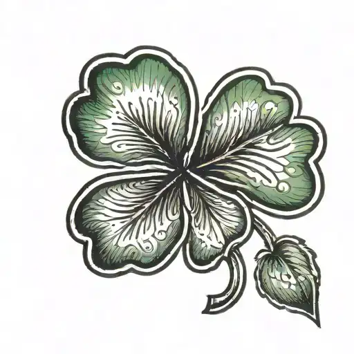 4 leaf clover for shoulder armor tattoo design tattoo design idea