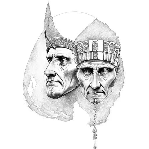 Julius caesar tattoo design idea