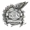 2 sons name with roman numeral birthdays. Outdoor themed with 2 symbols for miscarriages  tattoo design idea