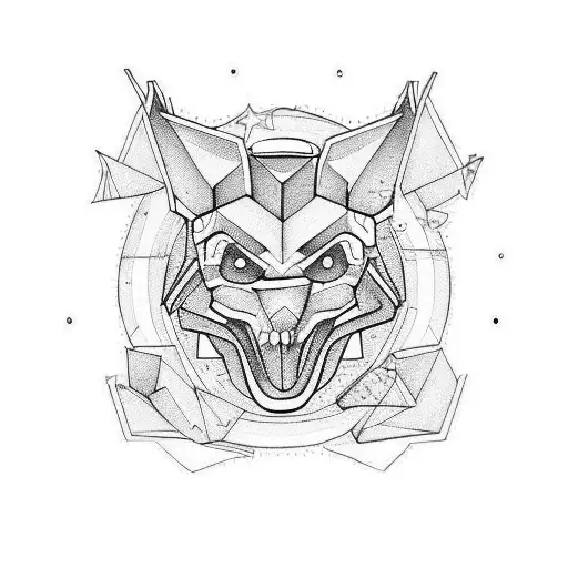 90s theme tattoo design idea