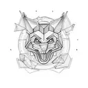 90s theme tattoo design idea