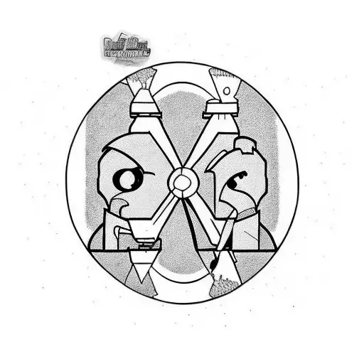 three guys as best friends: G, F, R tattoo design idea