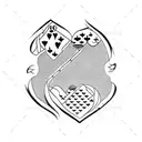 9 of hearts tattoo design idea