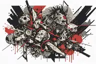 Apollo god tattoo design idea