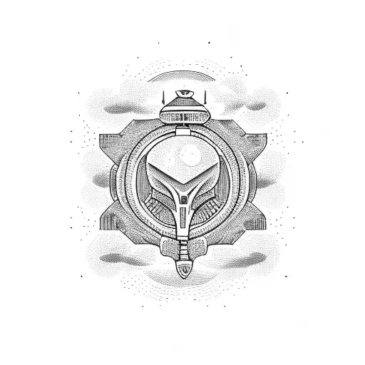 UFO Navy tattoo design idea