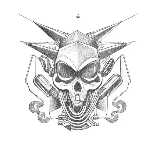 Navy carrier UFOs tattoo design idea