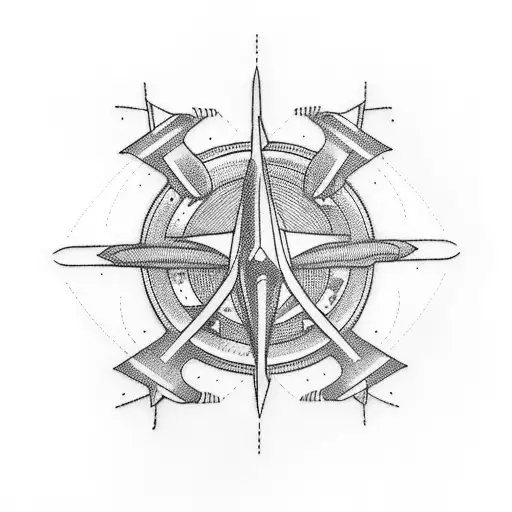 UFO Navy Helo tattoo design idea