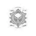 UFO Navy tattoo design idea