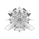 UFO Navy tattoo design idea