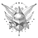 UFO Navy Helo tattoo design idea