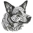 australian cattle dog tattoo design idea