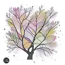 pear tree tattoo design idea