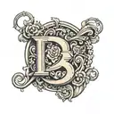 3 letters C for: collected and commited passionate tattoo design idea