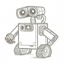 wall-e eyes staring back at me tattoo design idea