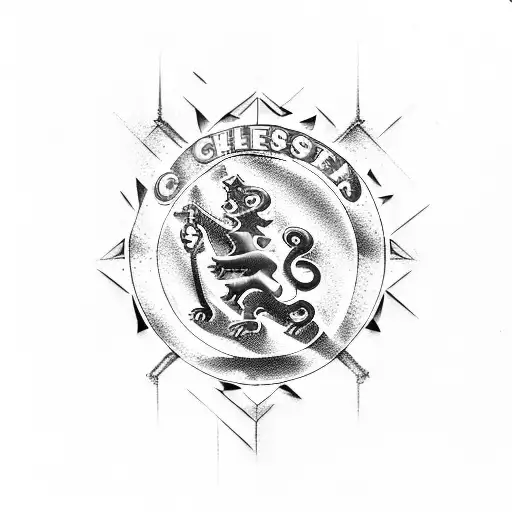 Chelsea football club tattoo design idea