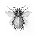 cicada tattoo design idea