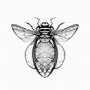 cicada and mantra tattoo design idea