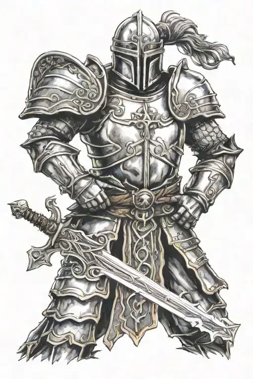 armor of God christian tattoo design idea