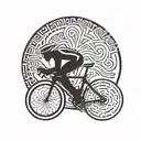 Triathlon  tattoo design idea