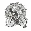 Triathlon  tattoo design idea