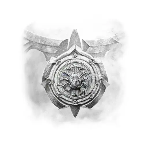 Spartan Shield tattoo design idea