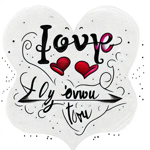 i love you family tattoo tattoo design idea