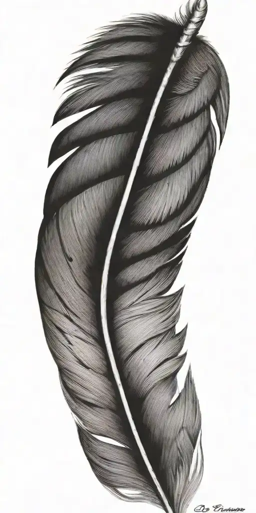 feathers  tattoo design idea