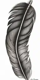 feathers  tattoo design idea