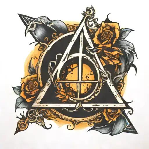 deathly Hallows symbol tattoo design idea