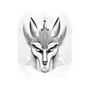 Anubis, old god tattoo design idea
