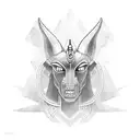 Anubis, old god tattoo design idea