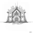 i built you a house from a broken home tattoo design idea
