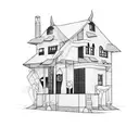 i built you a house from a broken home tattoo design idea