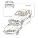 bmw e34 tattoo design idea
