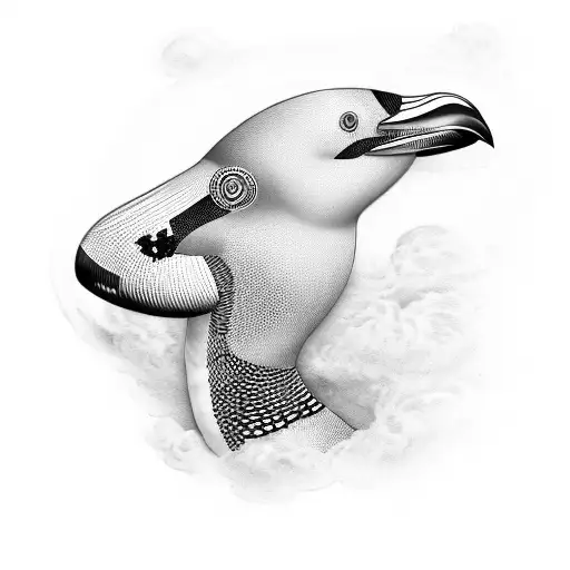 loon tattoo design idea