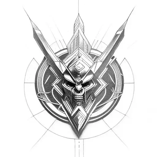 Elektriker, Windrad, Wald, Thor, blitz  tattoo design idea