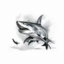  RENAISSANCE shark tattoo design idea