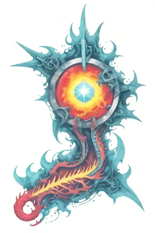 warhammer 40k tzeentch tattoo design idea