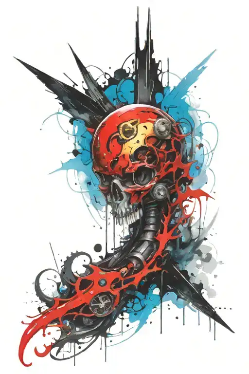 warhammer 40k tzeentch tattoo design idea