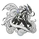 pokemon suicune tattoo design idea