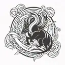 pokemon suicune tattoo design idea