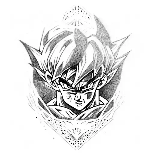 goku com homen aranha e harry potter tattoo design idea