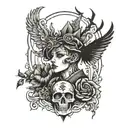 i think therefore i am tattoo design idea