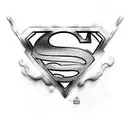 logo superman tattoo design idea
