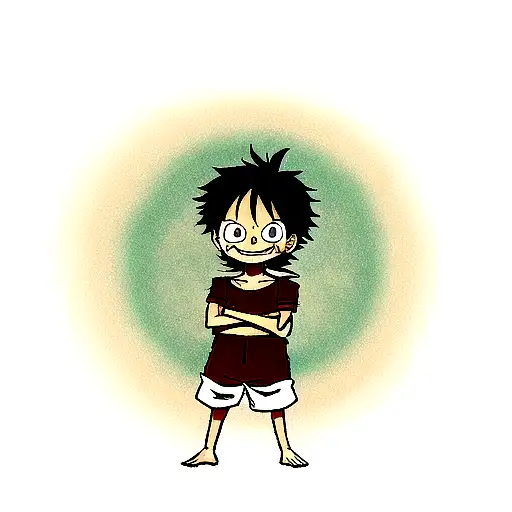 Luffy tattoo design idea