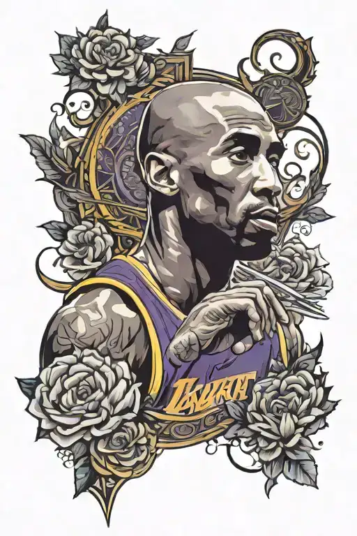 nba kobe bryant tattoo design idea