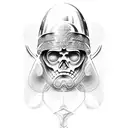 greek hoplite from behind  tattoo design idea