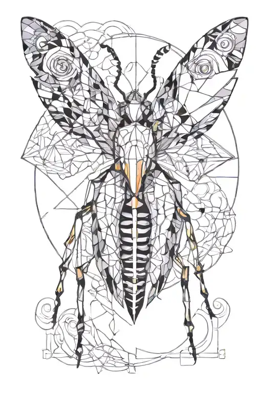 those eyes like fire I'm a winged insect you're a funeral pyre tattoo design idea