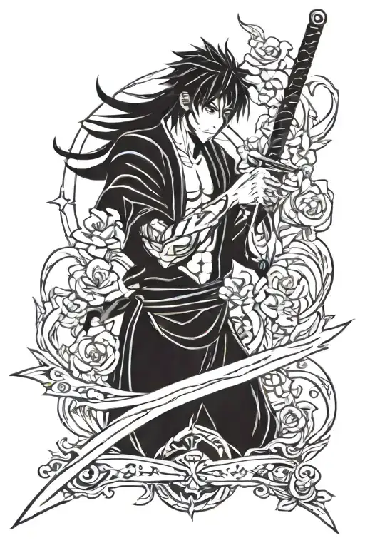 ichigo kurosaki tattoo sword transformation inspired tattoo design idea