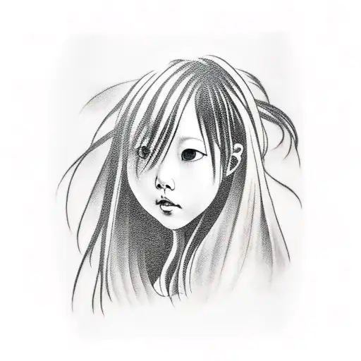 sexy Sadako from the ring crawling out of a tv sleeve tattoo  tattoo design idea